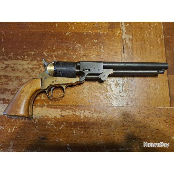 1851 navy calibre 36 canon rond barillet grav