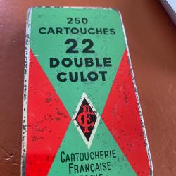Boite de 190 cartouches 22 double culotté cartoucherie française