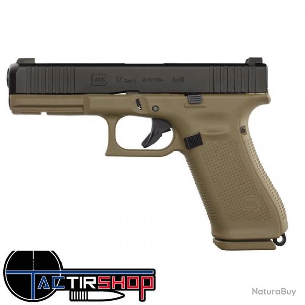 Pistolet GLOCK 17 Gen5 FR Coyote Arme Franaise cal.9x19