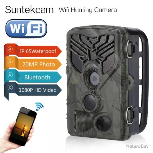 Camra de chasse Wi-Fi 830 avec contrle Bluetooth, 24MP 1080P