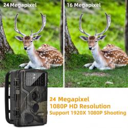 SUNTEK HC802A caméra de sentier de la faune 24MP 1080P