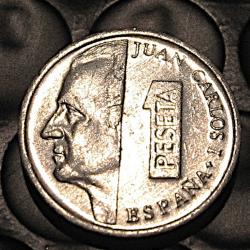 Espagne piece de 1 peseta 1997  J.Carlos ttb