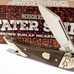 Couteau Rough Rider Lady Leg Lame Clip Point Acier 440 Manche Micarta Slip Joint RR2335
