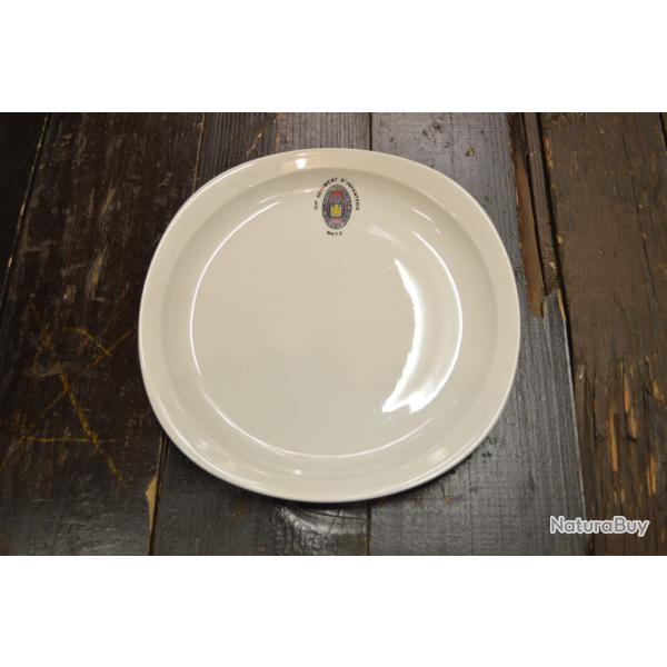 Assiette de mess 151 Rgiment d'infanterie RI METZ insigne. On ne passe pas, Sarreguemines