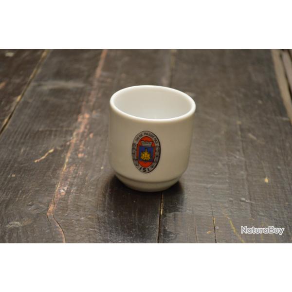 Tasse  caf expresso de mess 151 Rgiment d'infanterie RI METZ insigne. On ne passe pas