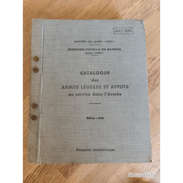 Catalogue des armes lgres et affts - MAT 1080 - arme francaise