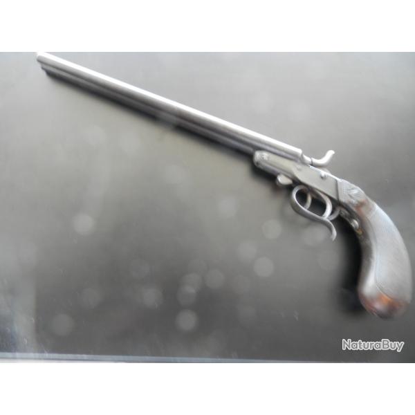 Pistolet de collection TUKAWAY 9 mm FLOBERT avec son PV de Saint Etienne catgorie D