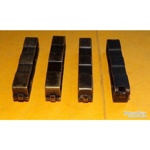 ARMEE AMERICAINE U.S : LOT DE 4 PASSANTS POUR CEINTURON MILITAIRE POUR REPARATION CEINTURON U.S  , B