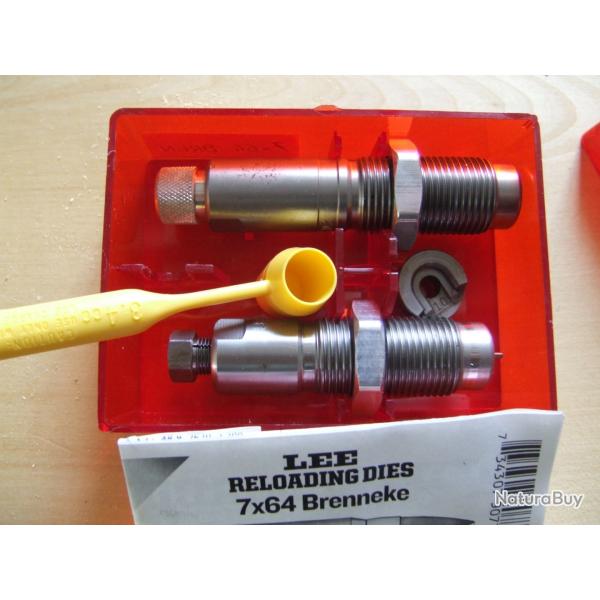 Jeux d'outils 7x64 LEE complet dans sa boite 7 64 Brenneke