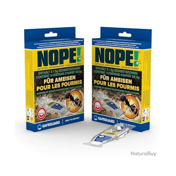 Botes Appt Anti-Fourmis 2 x 3 - Piges Intrieur & Extrieur - Gel  Effet Retard