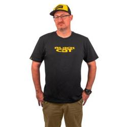T-Shirt Black Cat Logo Black XXL