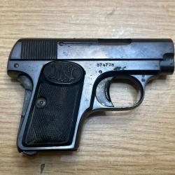 Pistolet Browning 1906 cal 6,35 sans chargeur à 1 sans prix de réserve !