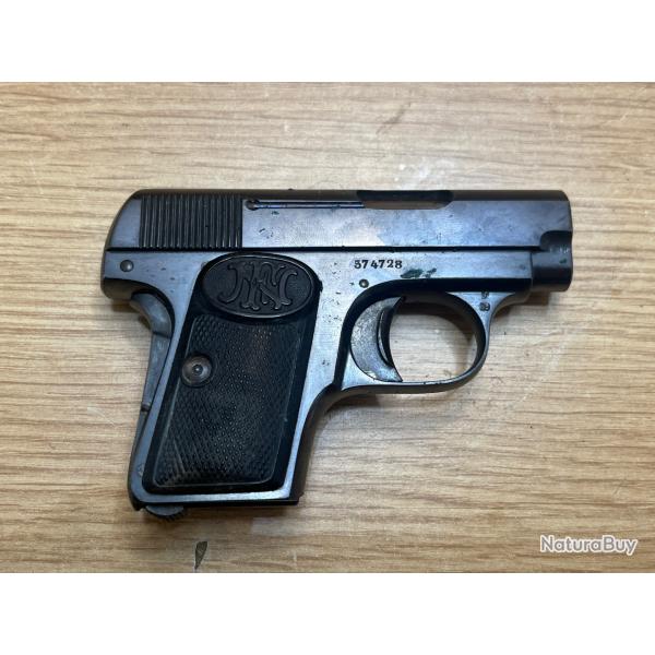 Pistolet Browning 1906 cal 6,35 sans chargeur  1 sans prix de rserve !