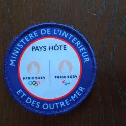 Patch ou rondache en tissu officiel FDO JO Paris 2024