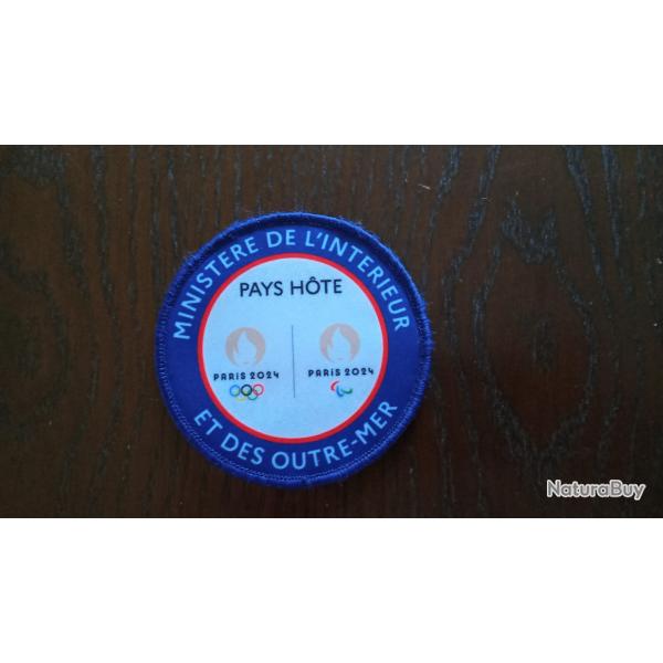 Patch ou rondache en tissu officiel FDO JO Paris 2024