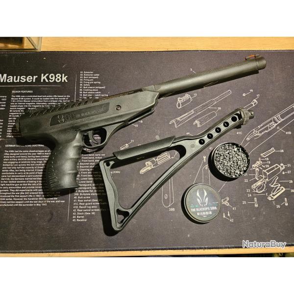pistolet  plomb Black Ops Langley Pro Sniper 4,5 mm