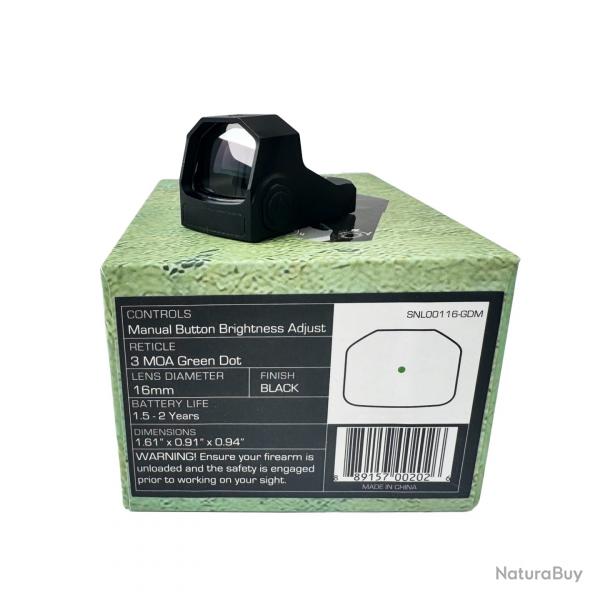 Vise originale Sentinel Reflex Red Dot  1x16Manual Green Dot- LIVRAISON GRATUITE PAIEMENT 3/4 FOIS