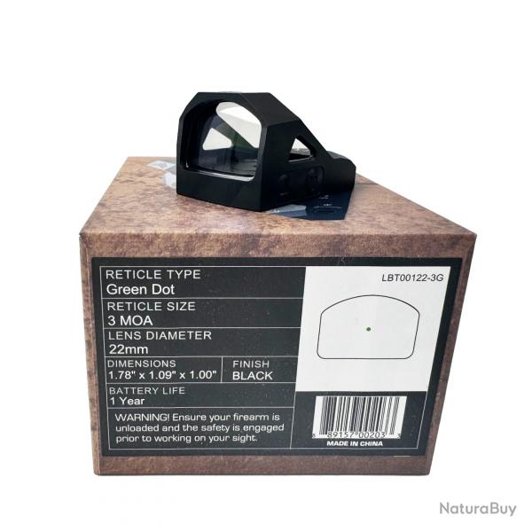 Vise originale Sentinel Reflex Red Dot   1x22 Green Dot- LIVRAISON GRATUITE PAIEMENT 3/4 FOIS