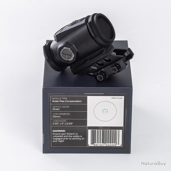 Raider tactique 1x20 prisme BRC/6 MOA 20mm Picatinny BRC RETICLE Green- LIVRAISON GRATUITE