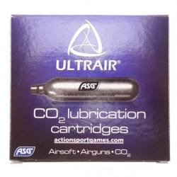 Capsule ASG Ultrair Co2 + Huile pour Maintenance de valve  vendue par 5