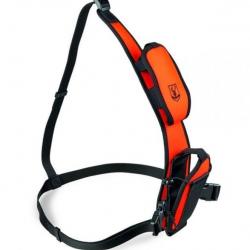 Epaulière RISERVA porte gps garmin et radio orange réglable