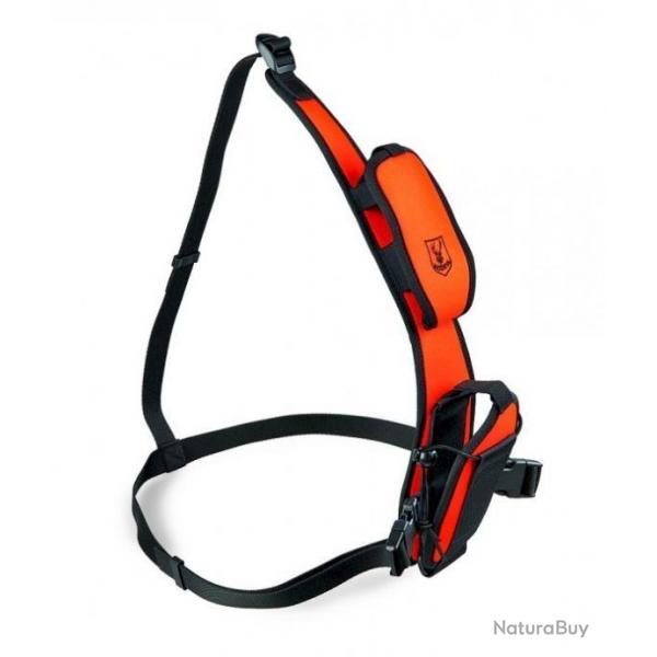 Epaulire RISERVA porte gps garmin et radio orange rglable