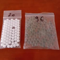 lot de 96 billes en verre de précision T4E cal 43+70 billes brise glace polymére T4E cal 43