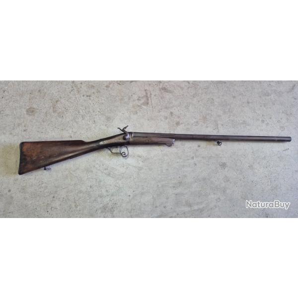 FUSIL A  SEUL CANON A BROCHES CAL 16