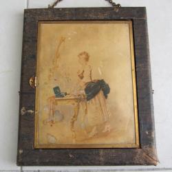 Miroir triptyque de Barbier L.B de 1876