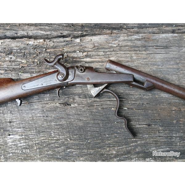 Fusil mono coup Gallager calibre 12 poudre noire - vendu sans rserve.