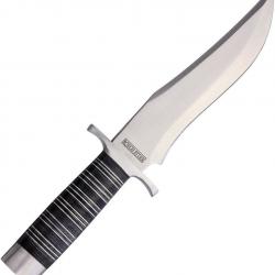 Couteau Poignard Rough Ryder Large Bowie Lame Acier Inox Manche Bois Étui Cuir RR2391