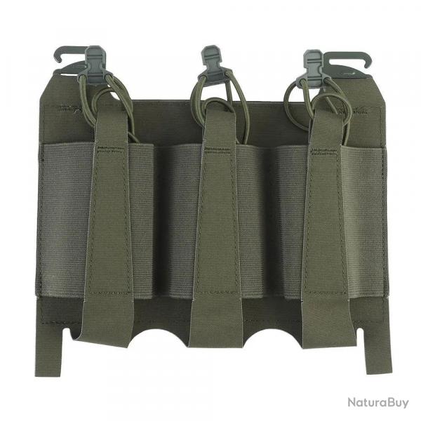 Panneau avant triple porte-chargeur lastique - Ranger Green