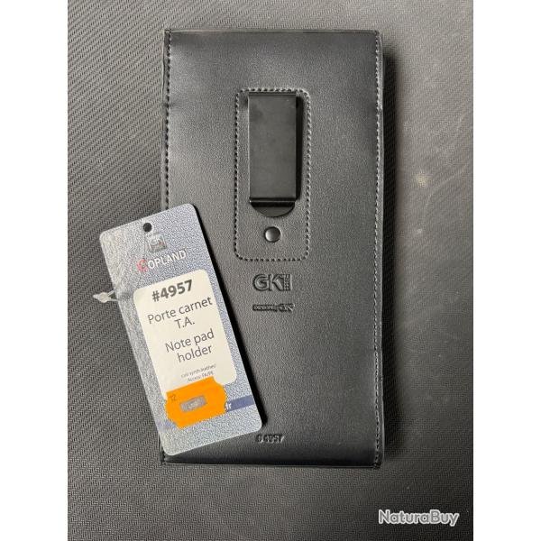 PORTE CARNET NOIR CUIR SYNTHETIQUE GK PRO DESTOCKAGE ENCHERE