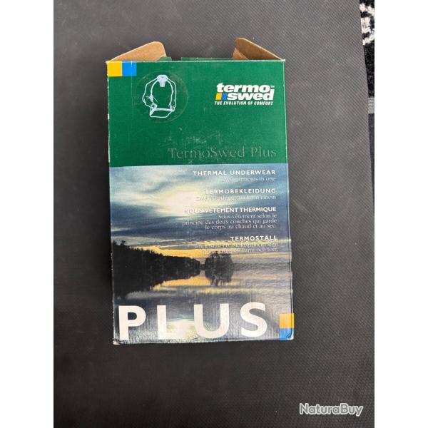 PULL THERMIQUE TERMO SWED VERT MANCHE LONGUE AVEC COL DESTOCKAGE ENCHERE