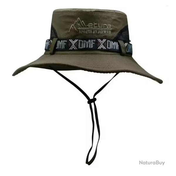 CHAPEAU ADULTE 3 COULEURS AU CHOIX LARGES BORD PROTECTION SOLAIRE ET PLUIE STYLE INDIANA