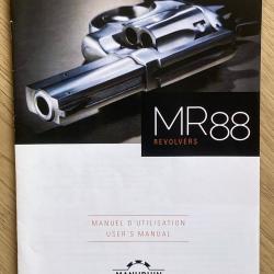 manuel originel du revolver  MR88X de chez Manurhin