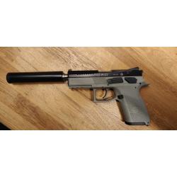 Cz P07 kadet fileté urban grey 22lr + modérateur de son