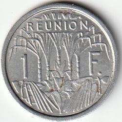 Pièce de Monnaie De La Réunion 1 franc 1969 recherchée Qualité