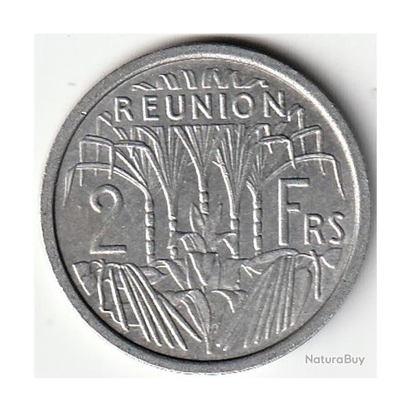 Pice de Monnaie De La Runion 2 francs 1970 Rare recherche Qualit seulement 300 000
