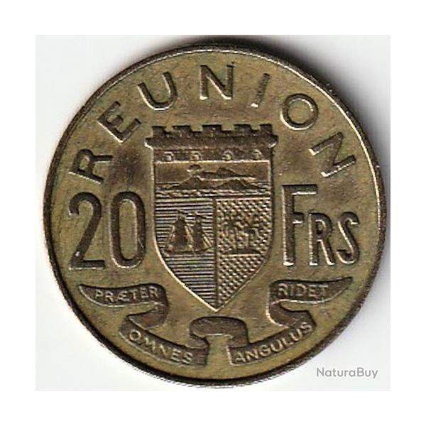 Pice de Monnaie De La Runion 20 francs 1955 Rare recherche Qualit