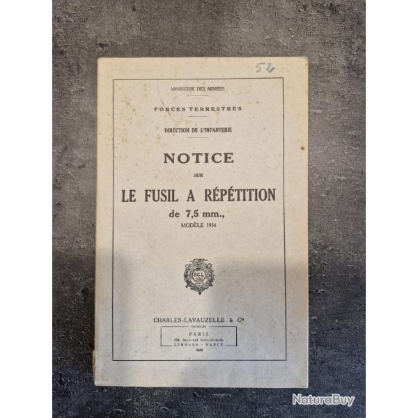 Le fusil  rptitioon modle 1936