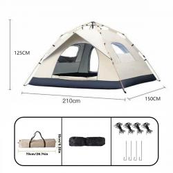 TENTE DEPLIABLE AUTOMATIQUE DEPLIABLE EXTERIEURE CAMPING RANDONNEE 2/4 PERSONNES NEUVE T1