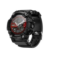 Montre Connectée Etanche Bluetooth Appels Cardio Oxygène Lampe Robuste Multisport Android iOS Noir