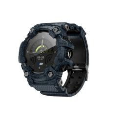 Montre Connectée Etanche Bluetooth Appels Cardio Oxygène Lampe Robuste Multisport Android iOS Bleu