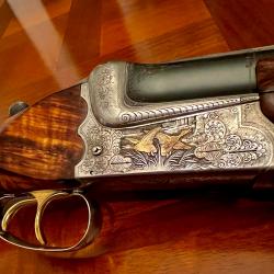 !!! MAGNIFIQUE !!! Fusil Simson Merkel Or 12/70