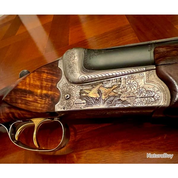 !!! MAGNIFIQUE !!! Fusil Simson Merkel Or 12/70