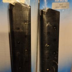 Chargeur 1911 45ACP 11 coups - noir - lot de 2 -