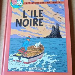 DOUBLE ALBUM TINTIN L'ÉTOILE MYSTÉRIEUSE ET L'ÎLE NOIRE