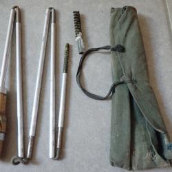 Baguettes pliantes / kit de nettoyage pour RUBIN Schmidt suisse 1889, 96/11, k11, K31 avec housse