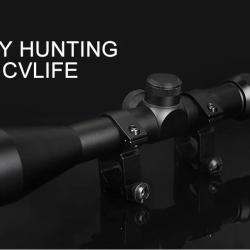 CVLIFE 3-9x40 HD R4 Réticule Croix Lunette Liv Offerte Collier de 11 mm